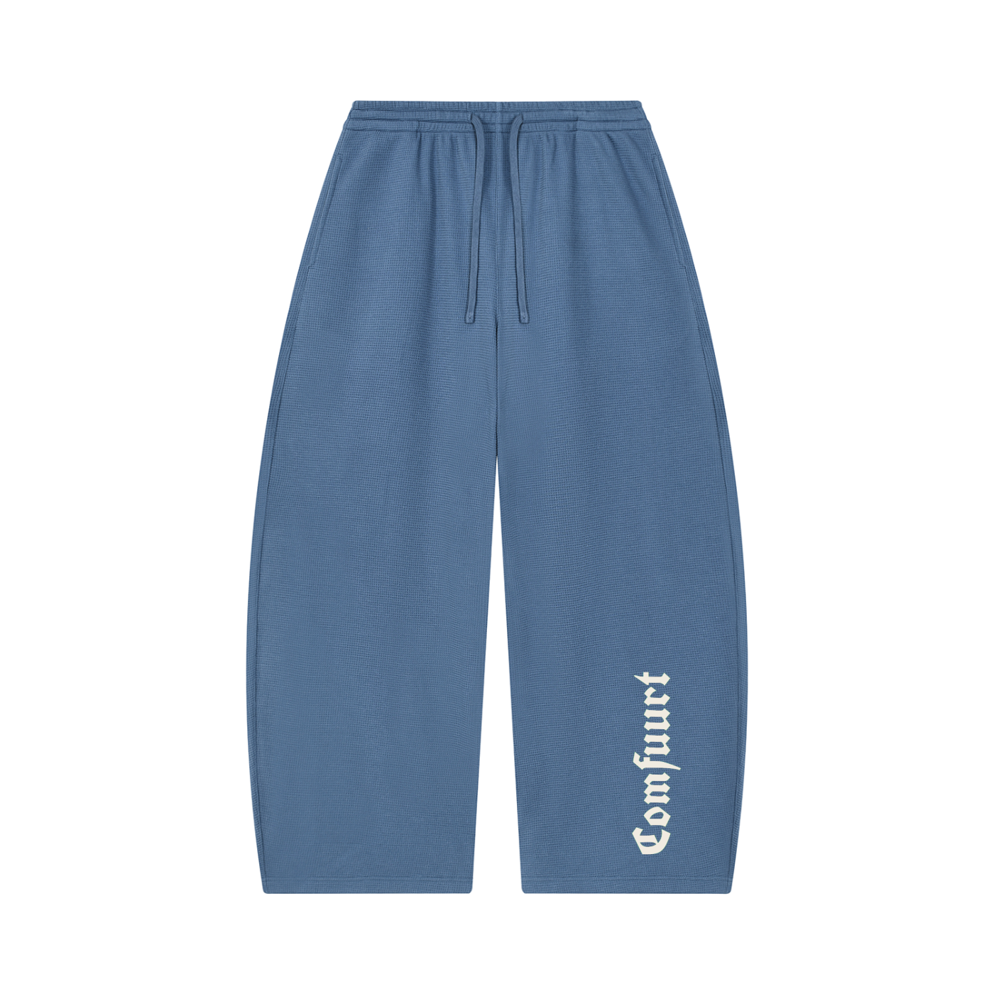 WAFFLE BARREL LEG PANTS