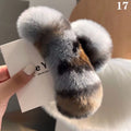 Winter Faux Fur Hair Claw Rabbit Hair Hairpins Plush Hair Clip Barrette Crab Headwear for Women Girls Hair Accessories
