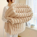 Cozy Up with Our 300GSM Ultra Soft & Warm Bamboo Fiber Fleece Blanket - Perfect for All Seasons!