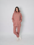 Signature Comfuurt Plush Oversized Hoodie - Woman in cozy hoodie