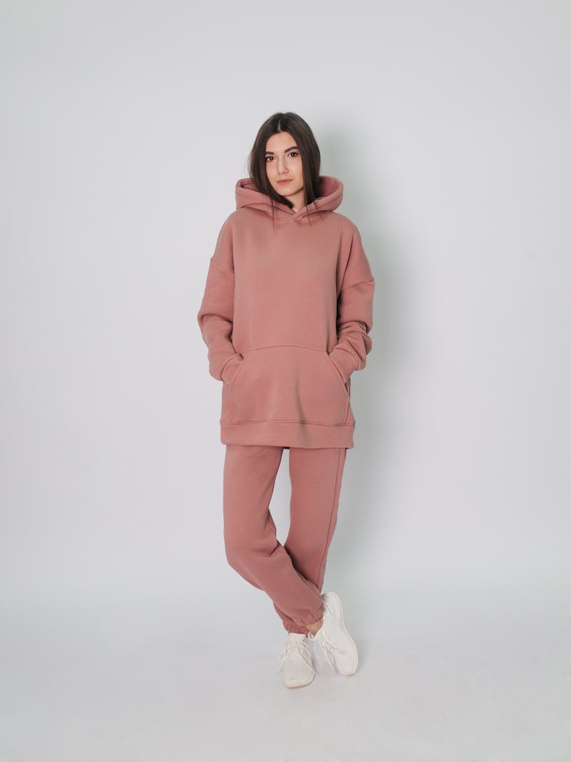 Signature Comfuurt Plush Oversized Hoodie - Woman in cozy hoodie